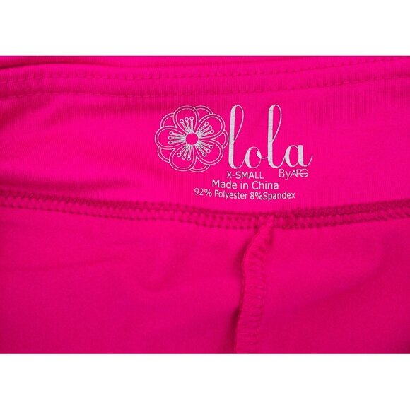 Lola Womens X-Small Pink Striped Skort With Built-In Shorts - Picture 2 of 6